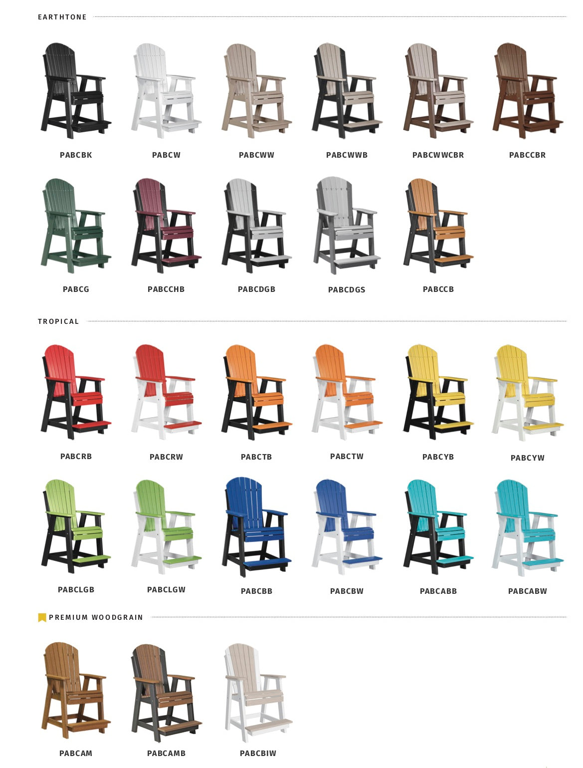 Adirondack Balcony Chair (chair only)
