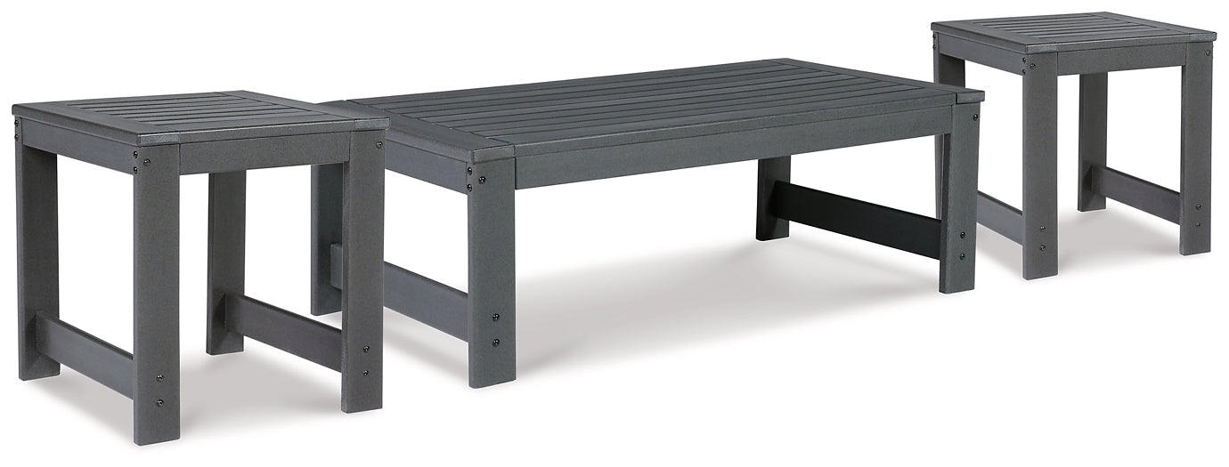 Amora Outdoor Coffee Table with 2 End Tables