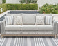 Seton Creek Outdoor Sofa and 2 Chairs with Coffee Table