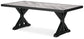 Beachcroft RECT Dining Table w/UMB OPT